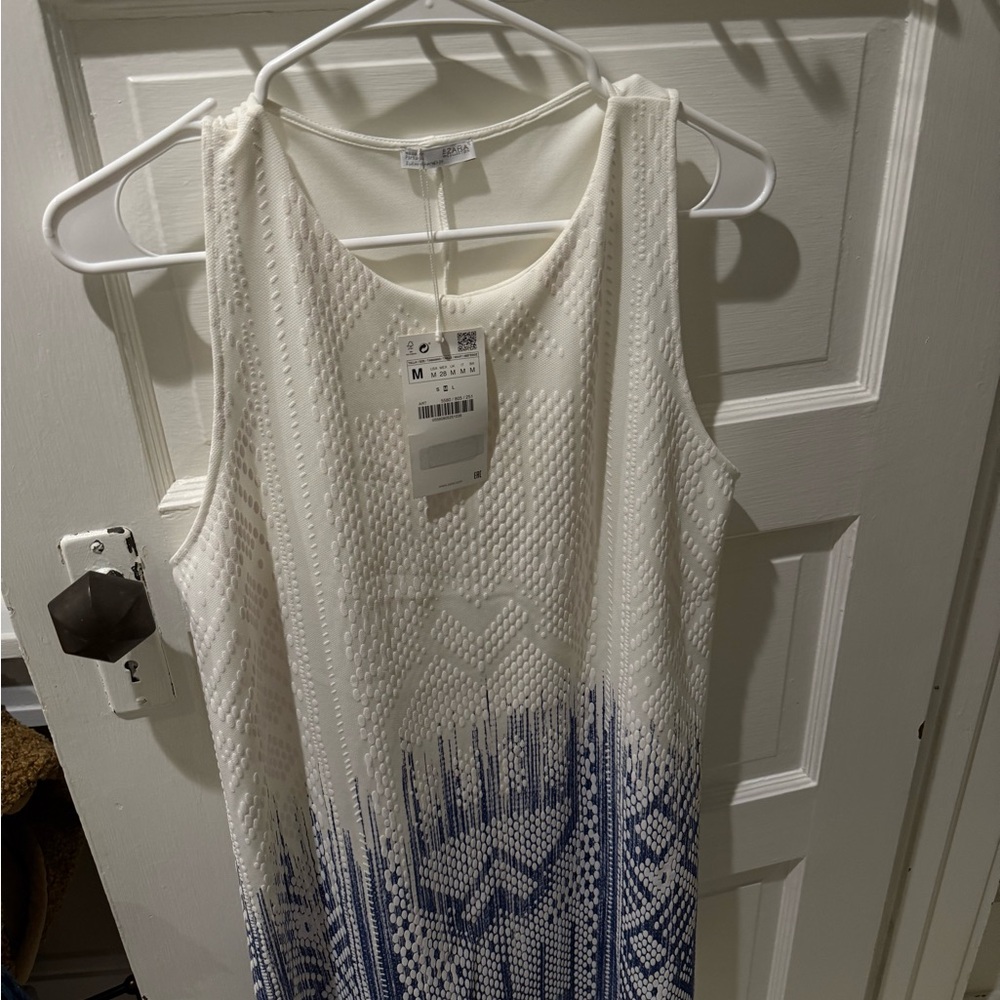 NWT Zara Shift Dress Size M - Picture 4 of 10